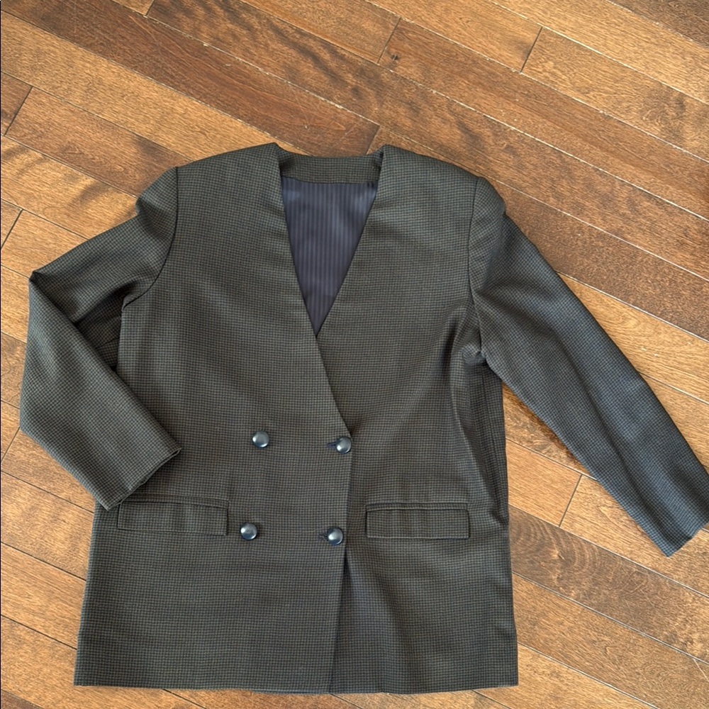 Vintage Double-Breasted boxy blazer